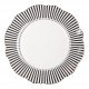 Assiette plate Madame de Récamier - Gris foncé