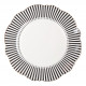 Assiette plate Madame de Récamier - Gris foncé
