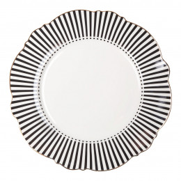Assiette plate Madame de Récamier - Gris foncé