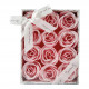 Coffret de 12 roses en feuilles de savon roses et blanches - Rose
