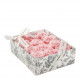 Giftset 12 soap roses pink and white - Rose scent