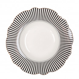 Assiette creuse Madame de Récamier - Gris foncé