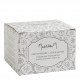 Castiçal de litofania Flores Majestosas em biscoito de porcelana
