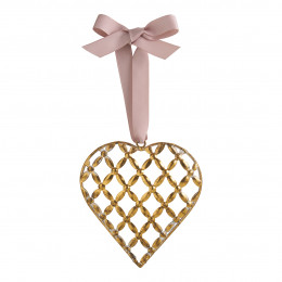 Heart to hang Ornemental antique brass finish
