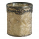 Castiçal Vaso Jardim de Inverno dourado fosco - Modelo pequeno