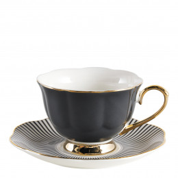 Taza de té Madame de Récamier - Gris oscuro