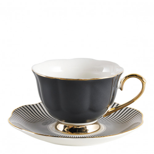 Taza de té Madame de Récamier - Gris oscuro