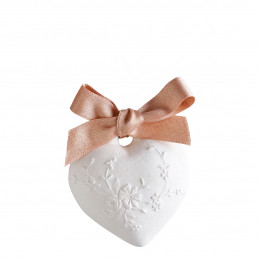 Scented decoration embroided heart - Rose Elixir