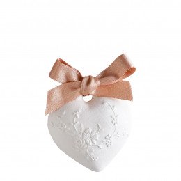 Embroidered heart scented decoration - Rose Élixir