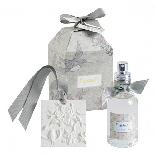 Coffret parfum d'ambiance Jardin d'Ailleurs - Fleur de Coton