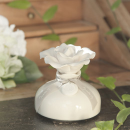Diffuseur de parfum d'ambiance Soliflore Rose blanc 200 ml -
