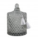 Pot à coton Diamant en verre