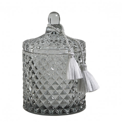 Pot à coton Diamant en verre