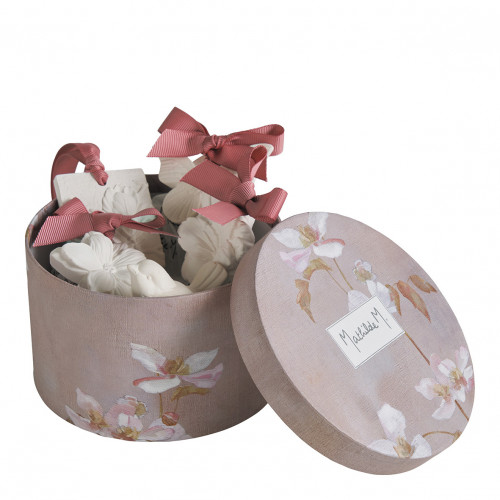 Set of 5 scented plaster decorations - Sublime Jasmin