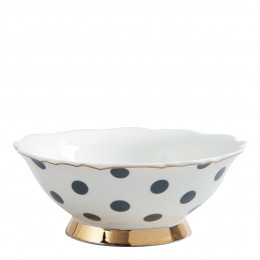 Bowl Madame de Récamier - Grey polka dot