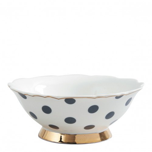 Taça Madame de Récamier - Bolinhas cinzentas