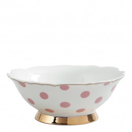 Bowl Madame de Récamier - Pink polka dot