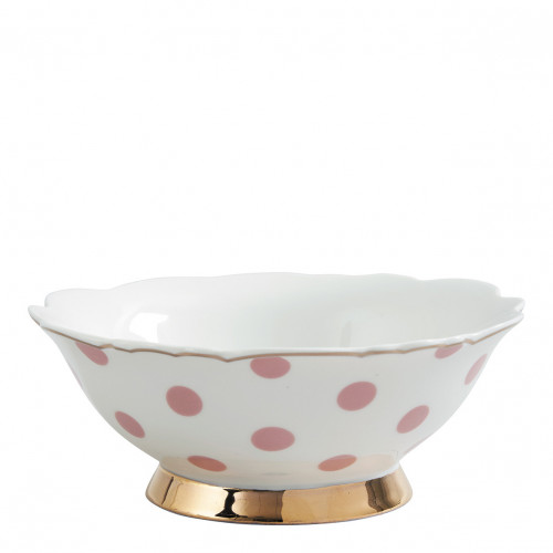 Taça Madame de Récamier - Bolinhas rosa