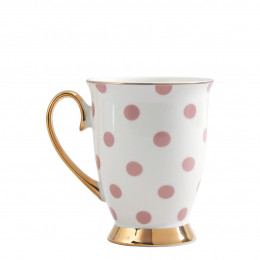 Mug Madame de Récamier - Pink polka dot