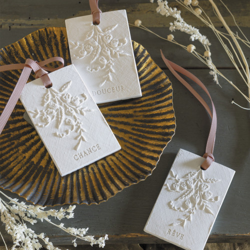 Bolsita de 3 decoraciones perfumadas Pequeñas Palabras - Sublime Jasmin