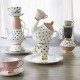 Tasse à thé Madame de Récamier - Pois gris
