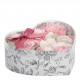 Heart box Parterre de Fleurs soaps rose and white - Rose scent