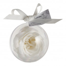 Boule de savon Rose blanche parfumée - Parfum Rose