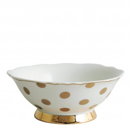 Bowl Madame de Récamier - Gilded polka-dot