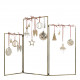 Centro de mesa em metal dourado