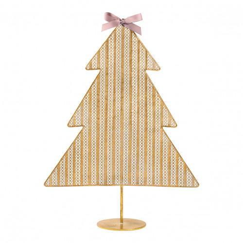 Large Gold Metal Christmas Tree Ornament