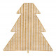 Árvore de Natal em metal dourado para pousar - Modelo grande