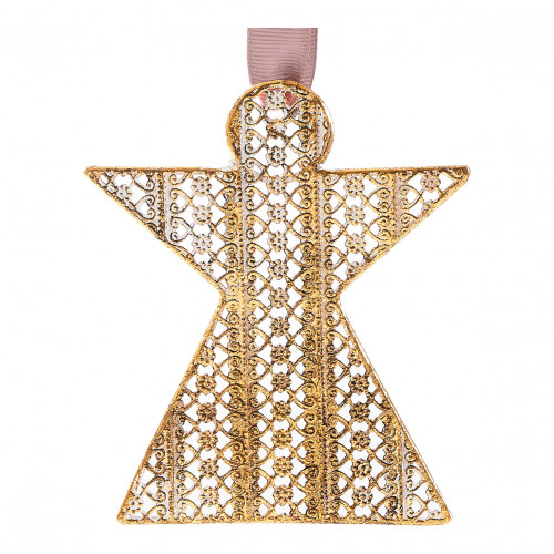 Golden metal angel to hang