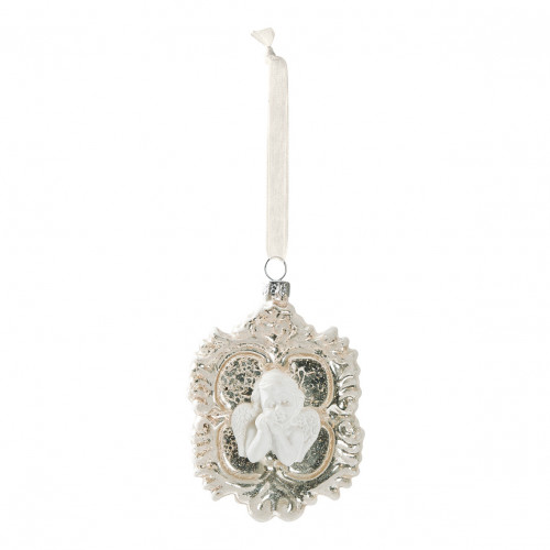 Set of 3 Mercurized Angel Ornaments