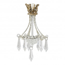 Déco Lustre à pampilles en verre royal