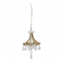 Decoration Gold Glass Chandelier with Droplets