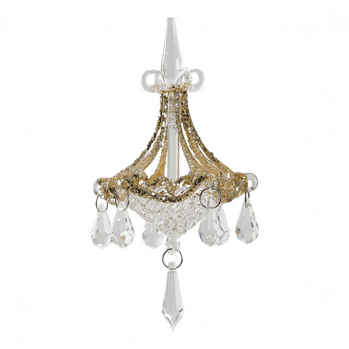 Decoration Gold Glass Chandelier with Droplets