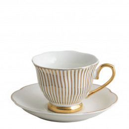 Tasse à café Madame Récamier - Lignes dorées