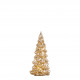 Sapin lumineux en verre mercurisé doré - Petit modèle