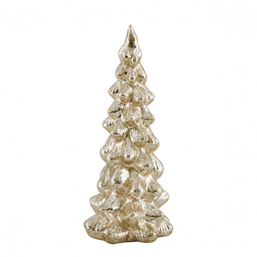 Golden mercury glass light-up Christmas tree - Large model