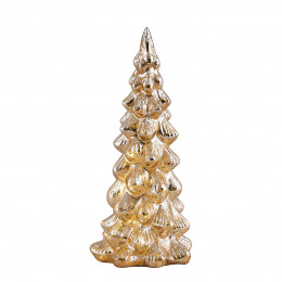 Luminous golden mercurised Christmas tree - Large model