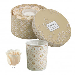 Cofanetto candela e rose di sapone profumate Escale à Sintra - Fleur de Mandarine