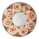 Conjunto vela e rosas de sabonete perfumadas Escala em Sintra - Flor de Tangerina