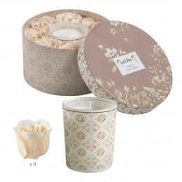 Set de vela y rosas de jabón perfumadas Escala en Sintra - Rose Élixir