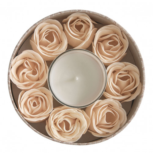 Set de vela y rosas de jabón perfumadas Escala en Sintra - Rose Élixir