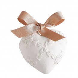Scented Decor Embroidered Heart - Large Model - Rose Élixir