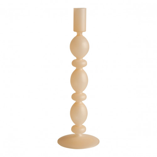 Set of 3 frosted beige candle holders Set of 3 frosted beige candle holders