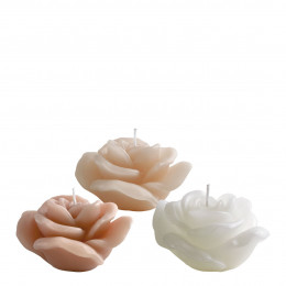 Set de 6 velas decorativas perfumadas Rosa