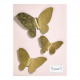 Lot De 3 Papillons Scintillants à Paillettes Pour Décorer Ton Sapin De Noël Ou Ta Maison - 11,5 X 10 Cm
