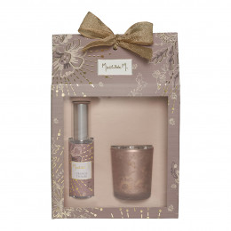 Conjunto de vela e spray de ambiente Festas Encantadas - Laranja Estrelada
