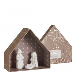 Crèche de Noël Fêtes Enchantées - Orange Étoilée